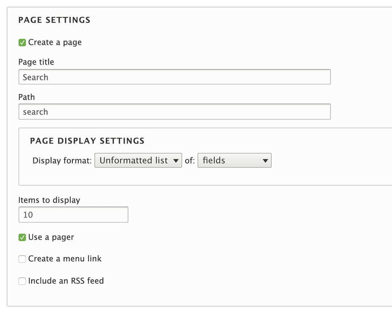 create a page