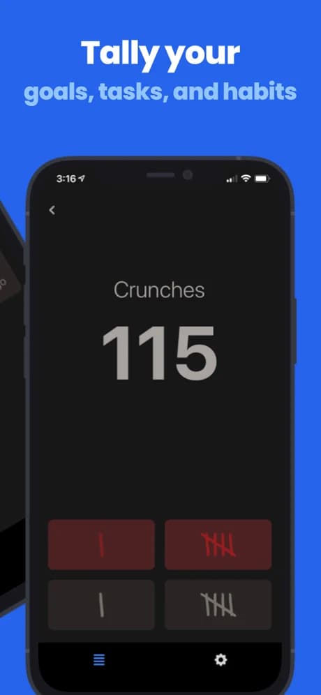 Tally Log app store screenshot #2