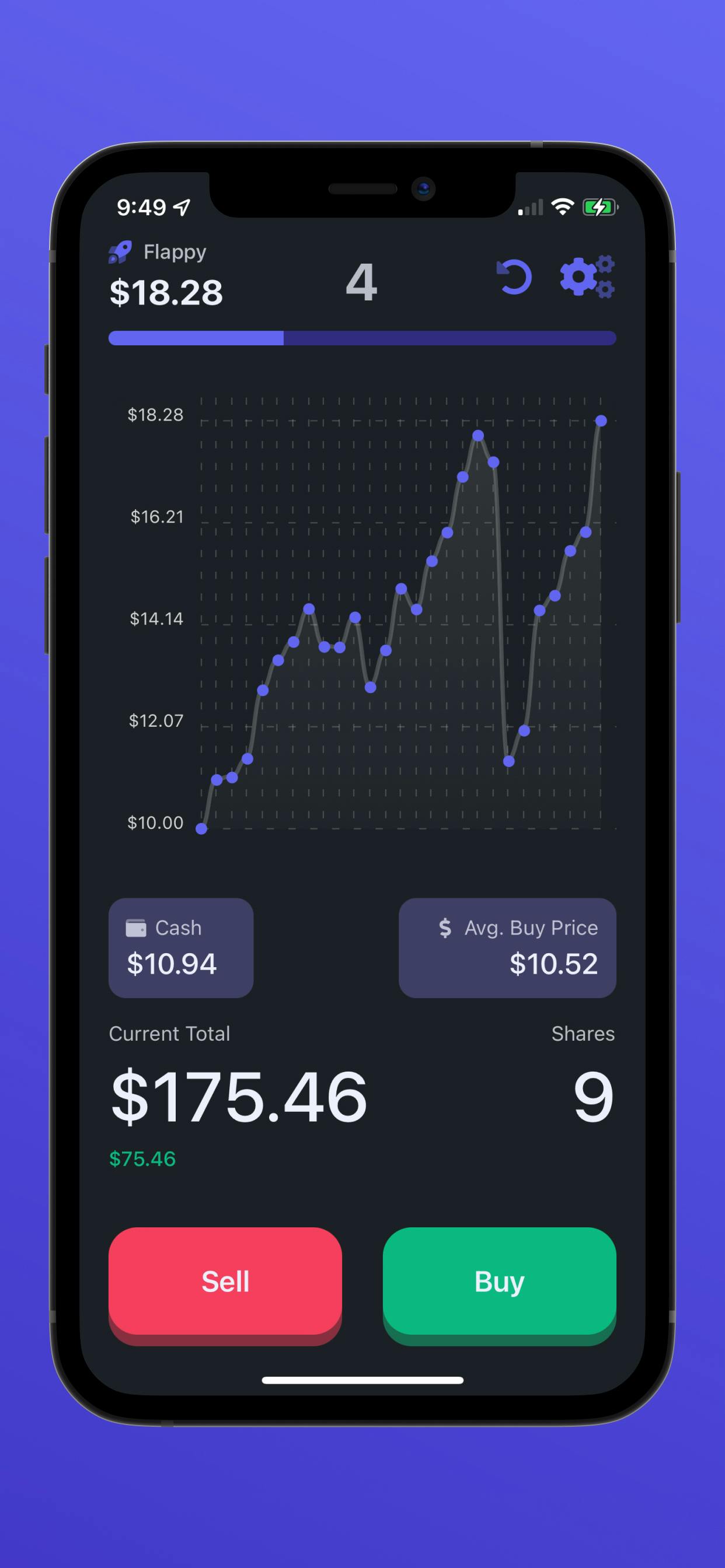 Flappy Stock app store screenshot #3