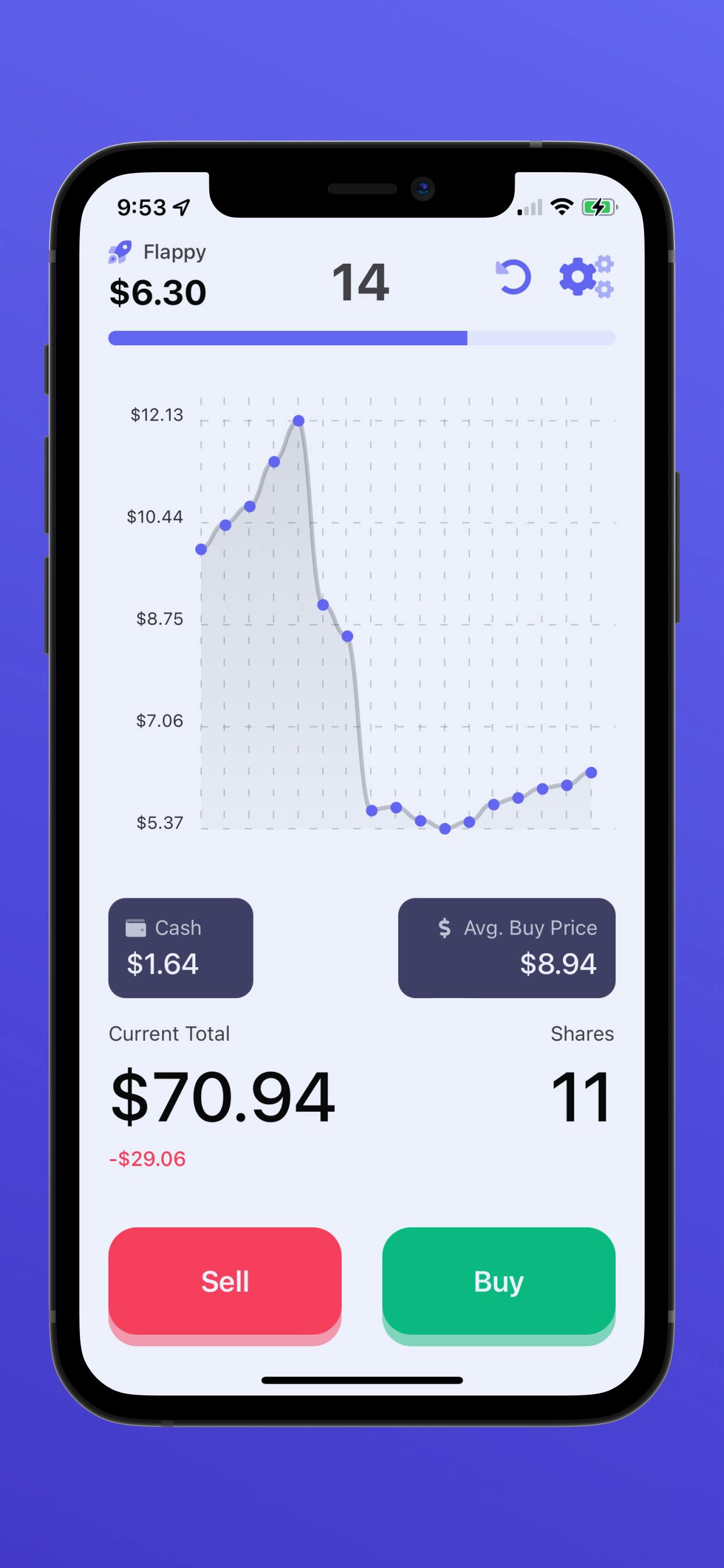 Flappy Stock app store screenshot #6